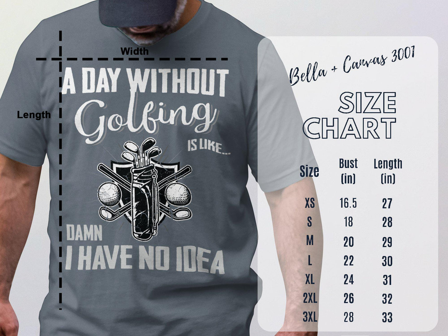 Funny Golf T-Shirt: 'A Day Without Golfing' Tee for Dad