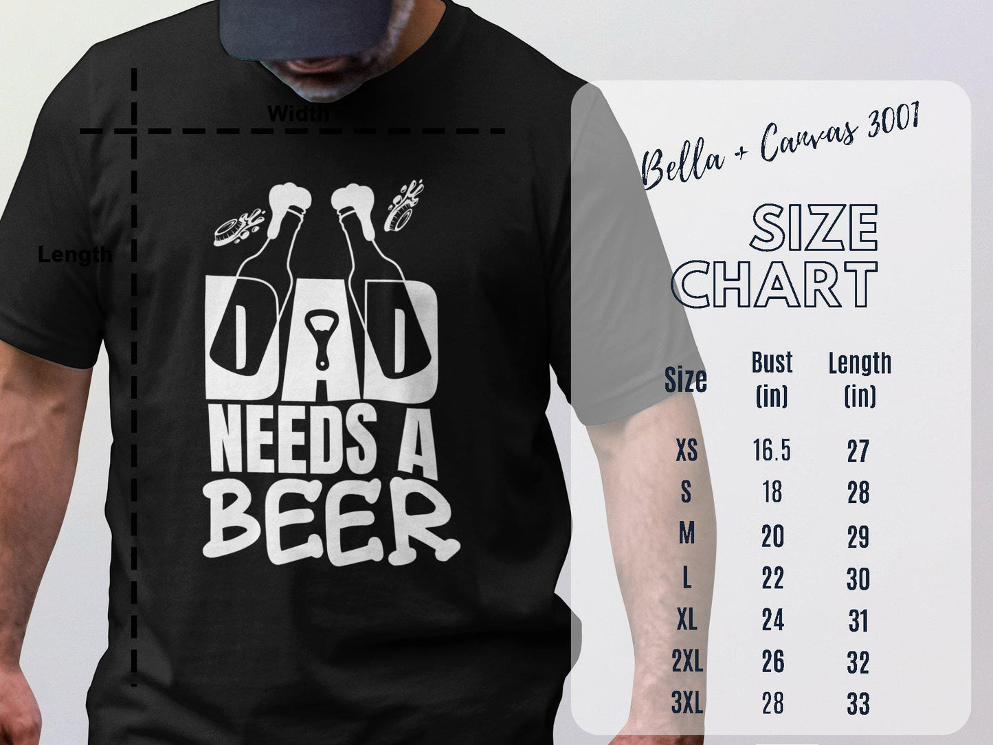 Dad Needs A Beer T-Shirts, Fathers Day Gift, Funny Dad Shirt, Beer Lover Tees, Gift For Dad, Dad Birthday Gift, Beer T-Shirts