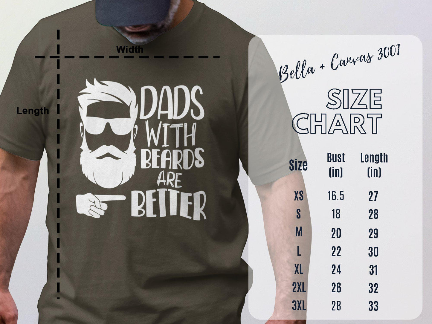 Dads With Beards T-Shirts, Funny Dad Shirt, Gift for Dad, Fathers Day Gift, Bearded Dad, Dad Joke Shirts