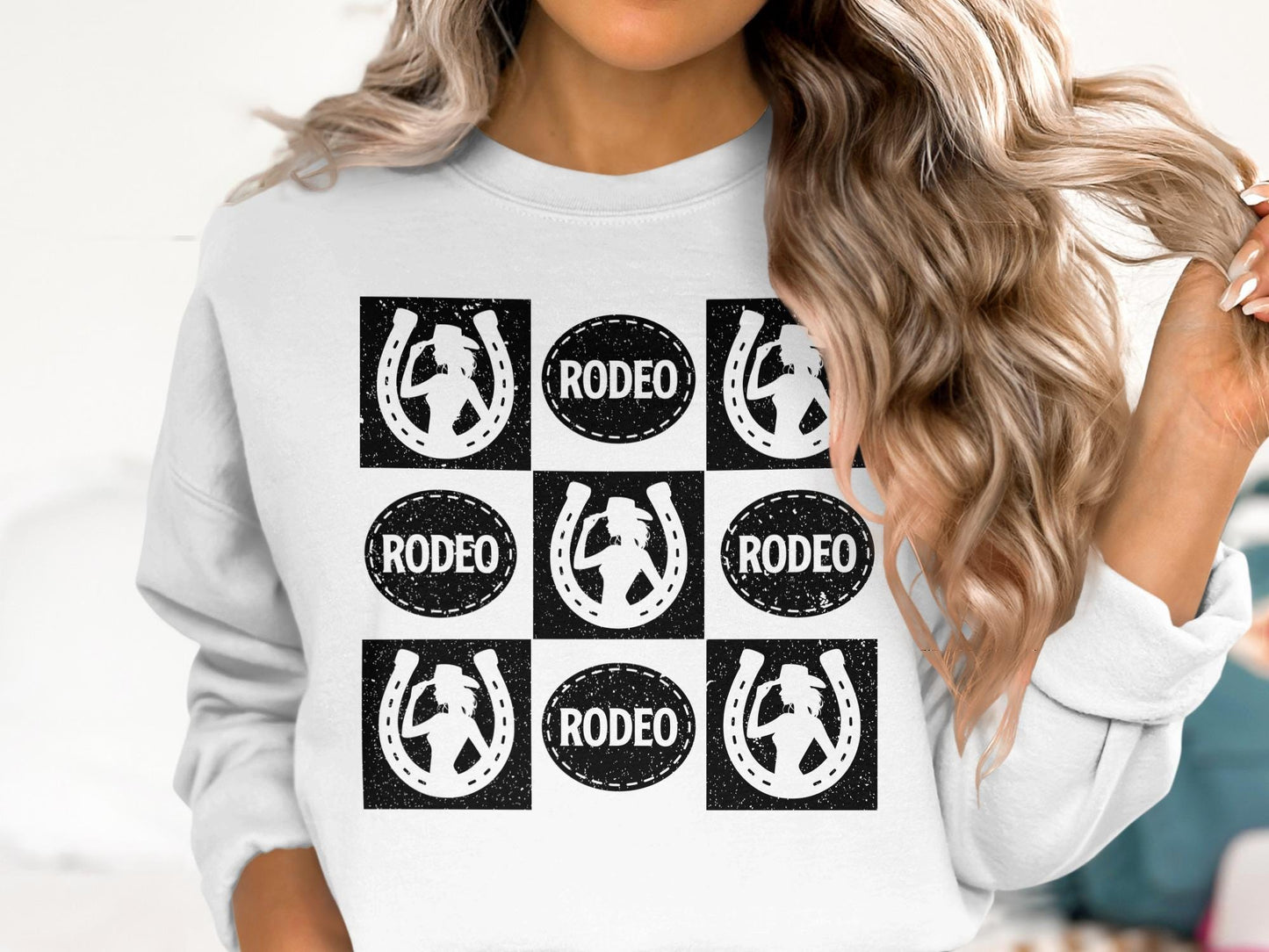 Rodeo Cowgirl T-Shirt, Horse Shoe Graphic Tee