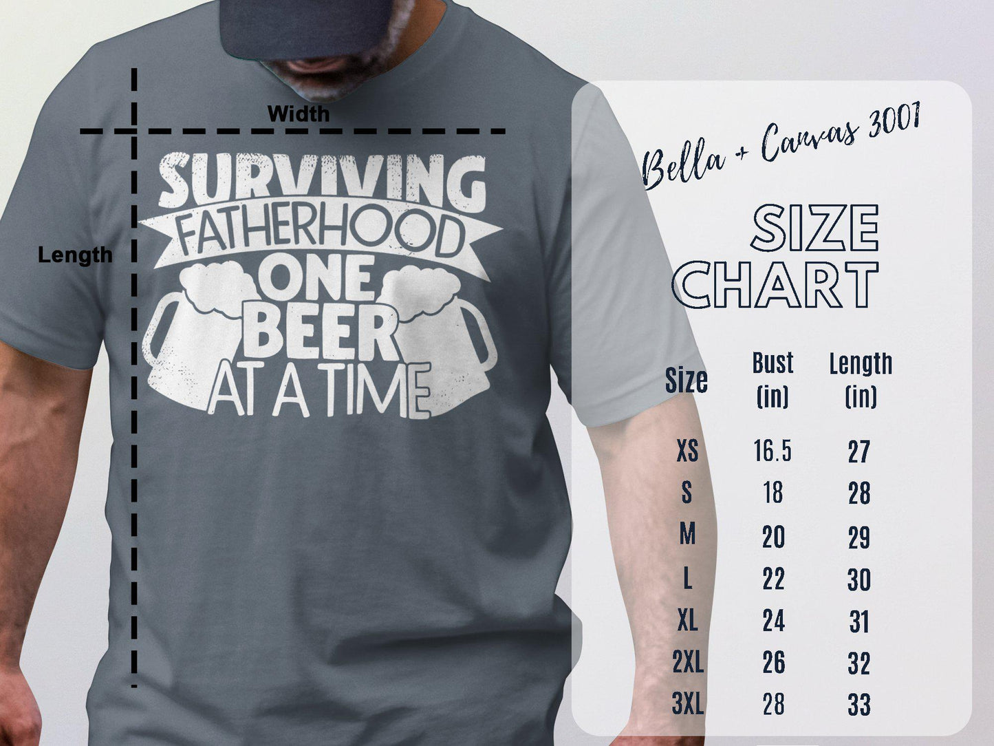 Surviving Fatherhood T-Shirt: Funny Beer Lover Dad Tee