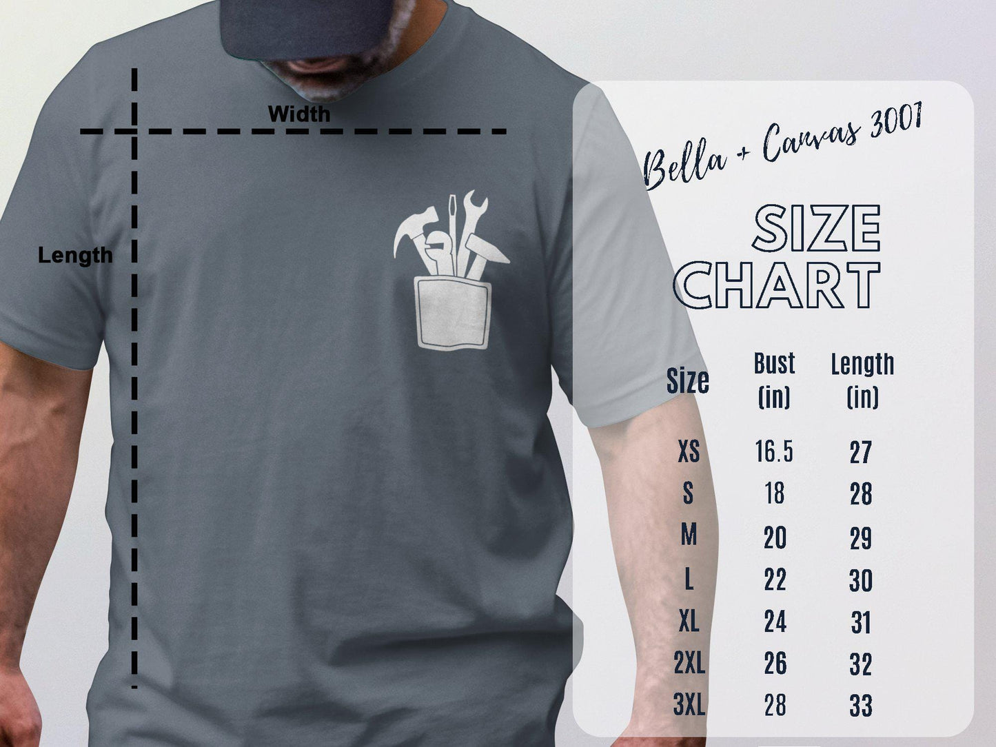 Tools in Pocket T-Shirt: Funny Handyman Dad Gift