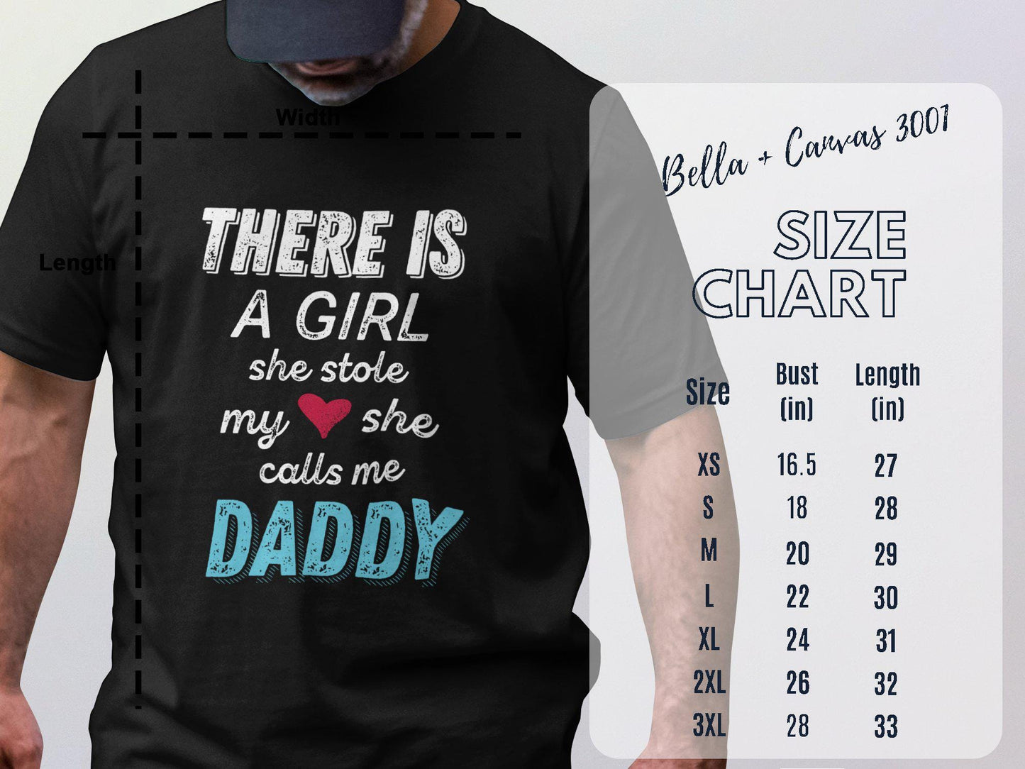 There is A Girl Daddy T-Shirts, New Dad Tees, Father Daughter Tees, Funny Dad T Shirts, Gift for Dad, Cool Dads T Shirts, Daddy Graphic Tees