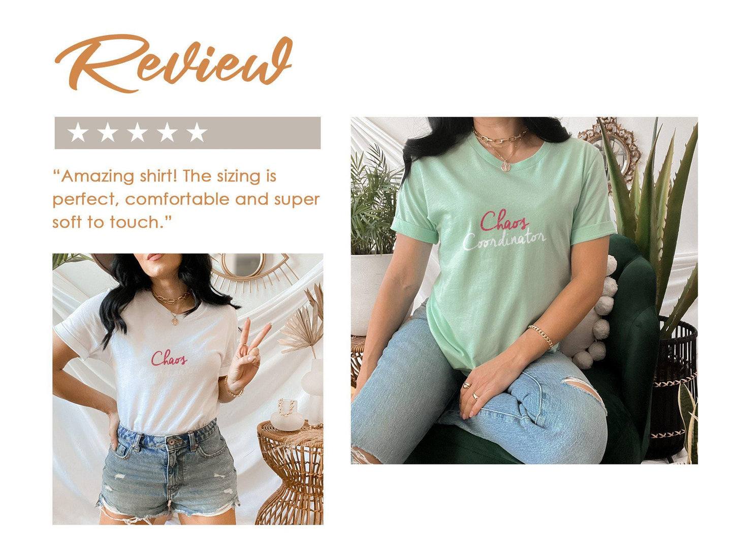 Chaos Coordinator T-Shirts, Funny Mom Shirt, Mother's Day, Gift for Mom, Mom Life T-Shirts, Chaos T-Shirts, Trendy T-Shirts, Gifts for Her