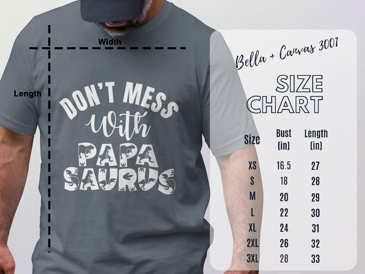 Don't Mess with Papa Saurus T-Shirts, Dinosaur Dad, Gift for Dad, Fathers Day T-Shirts, Papa Dinosaur T Rex Shirts, Funny Dad