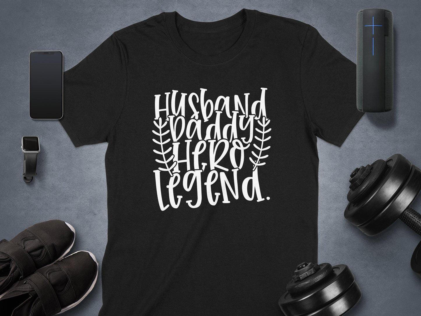 Husband Daddy Hero Legend T-Shirt, Gift for Dad, Fathers Day, Best Dad Ever T-Shirt, Super Dad Tee, Dad Gift, Mens TShirt
