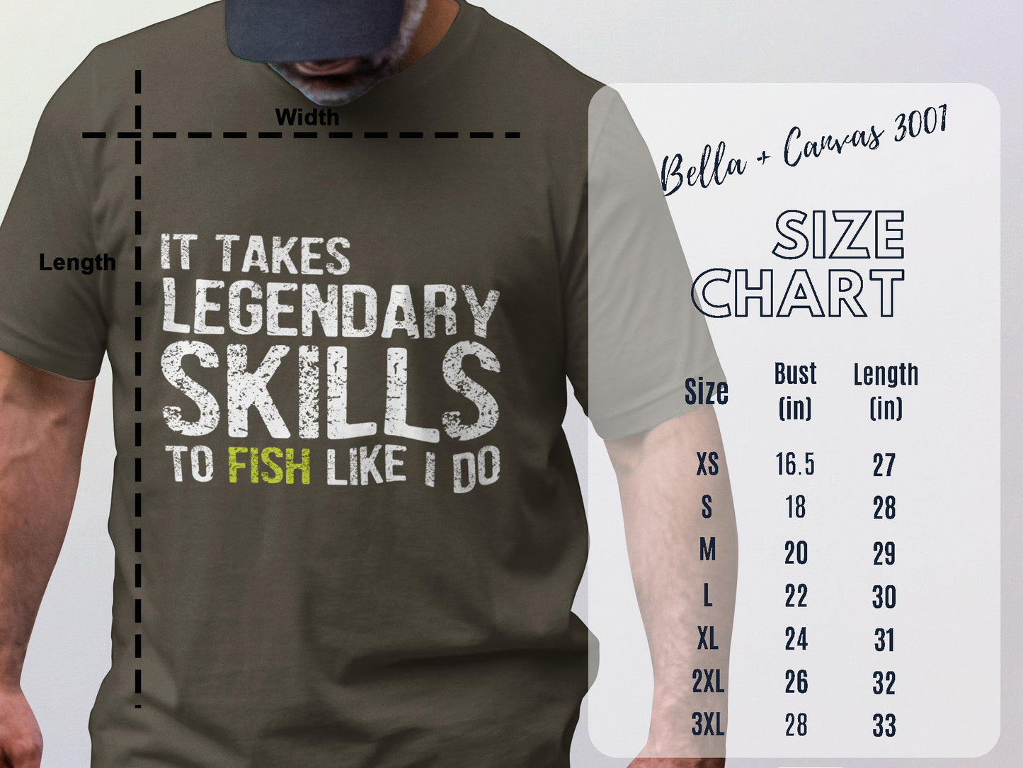 Legendary Skills Fishing T-Shirt: Humorous Fisherman Tee