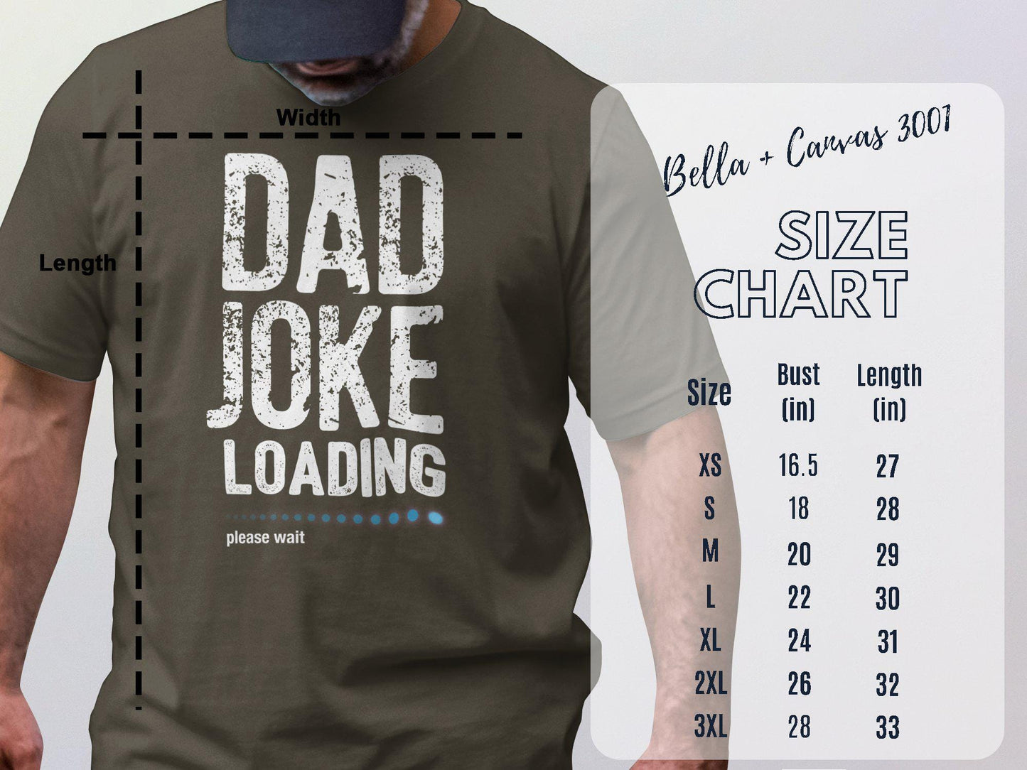 Dad Joke Loading T-Shirts, Funny Dad Shirt, Gift for Dad, Fathers Day Tee, Pun Shirts, Novelty Present