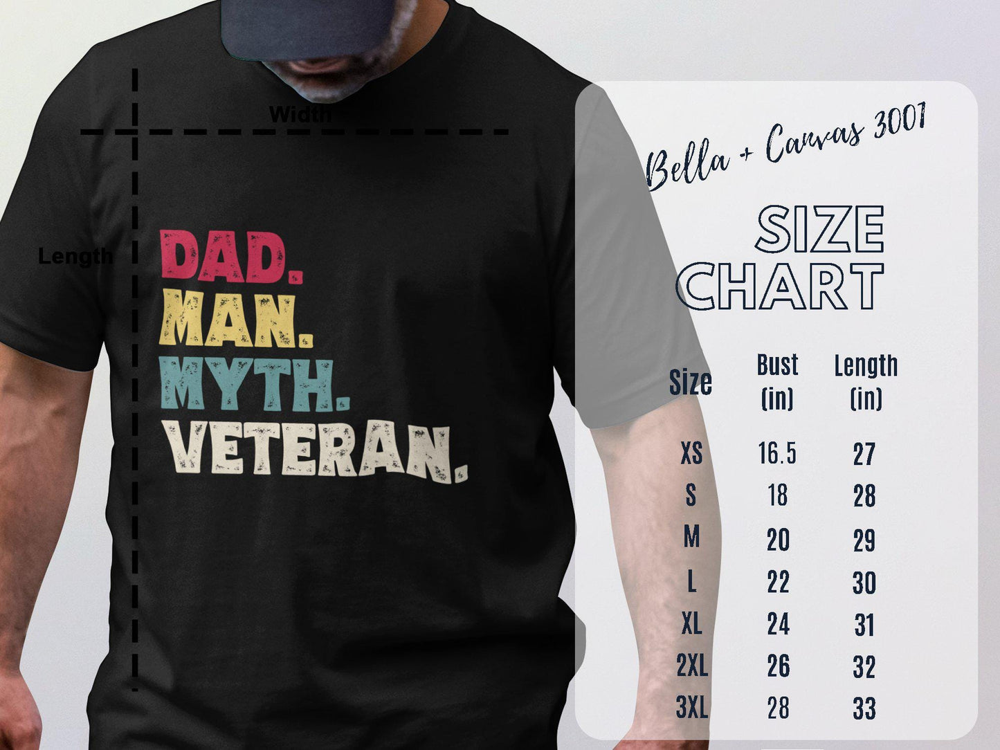 Dad Man Myth Veteran TShirts, Fathers Day Gift Ideas, Retro Dad TShirt, Best Papa Tee, Gift For Grandpa, Gifts For Dad From Daughter