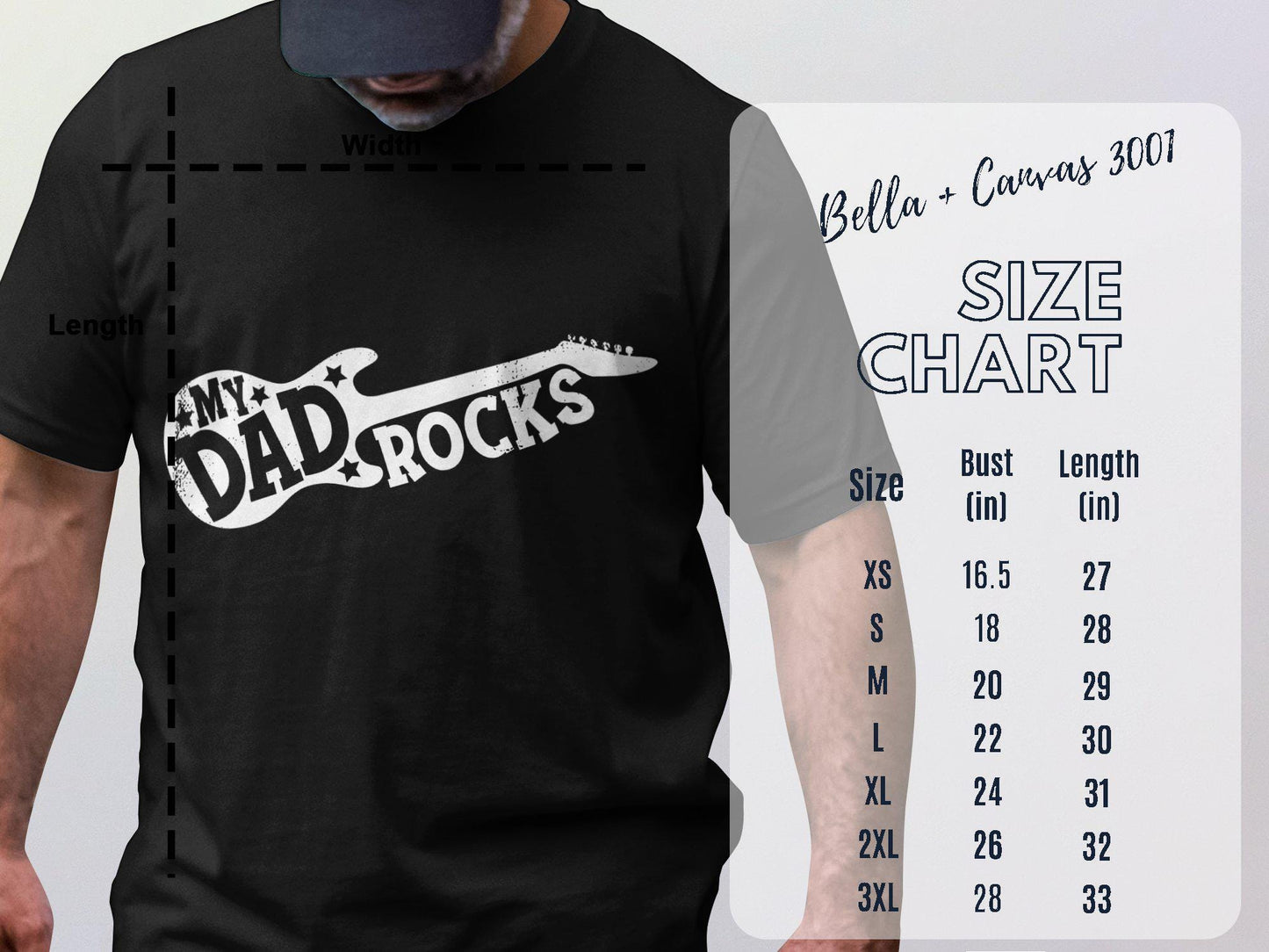 My Dad Rocks Guitar T-Shirts, Fathers Day Gift, Rock Star Dad, Musician Dad Tee, Dad Birthday Gift, Cool Dad Shirts, Unique Dad T-Shirts