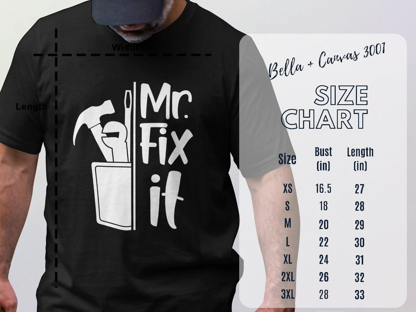 Mr Fix It T-Shirt: Funny Handyman Gift, Home Repair Tee