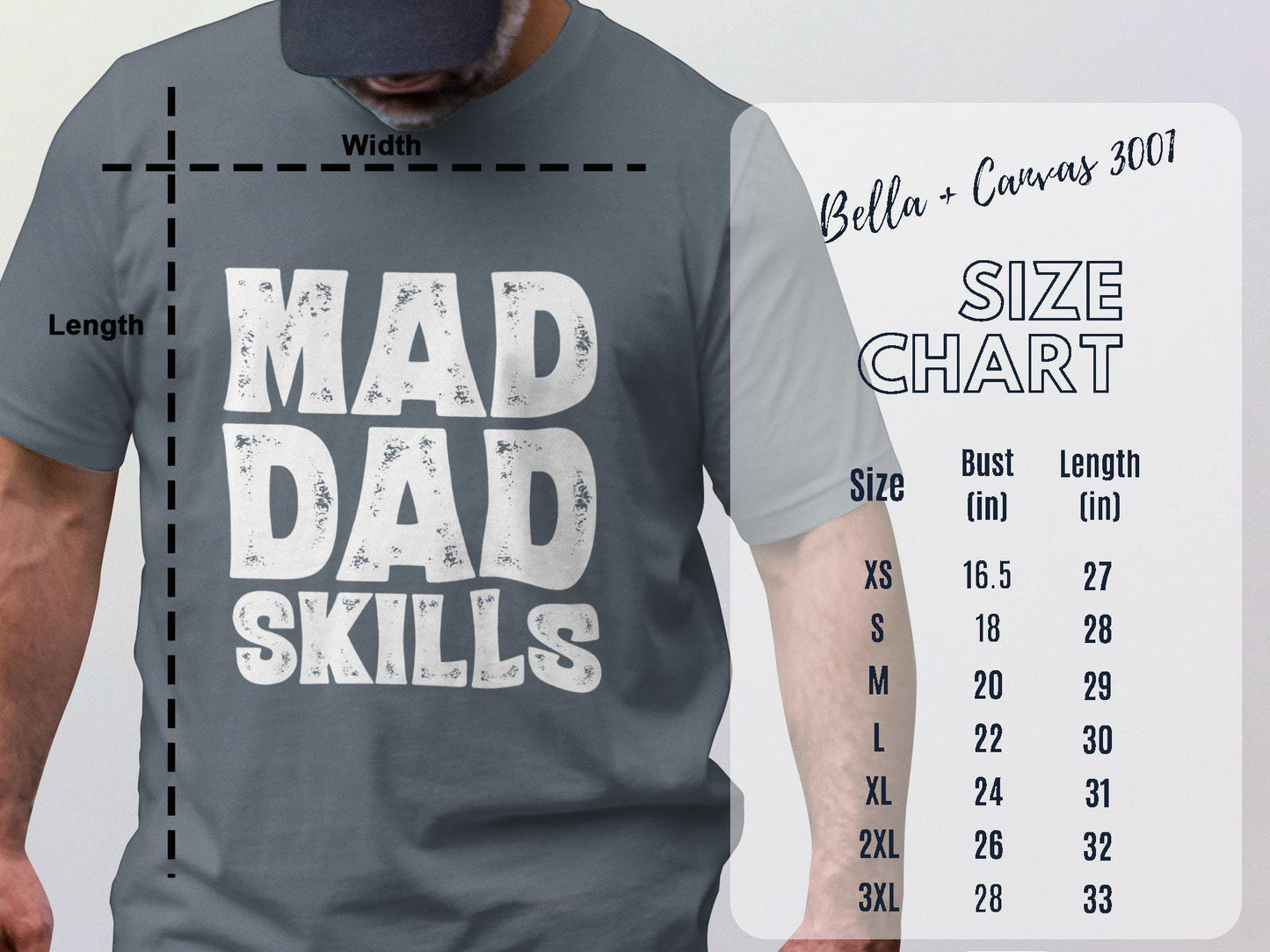 Mad Dad Skills T-Shirts, Father's Day, Gift for Dad, Dad T Shirt, Father Tee, Funny Dad Shirt, Gift for Him, Dad Gift, Men T Shirt