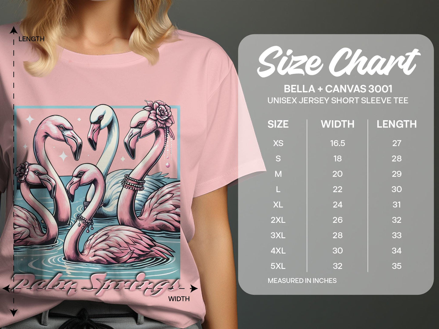 Flamingo Graphic Tee: Palm Springs Bachelorette Party Shirt