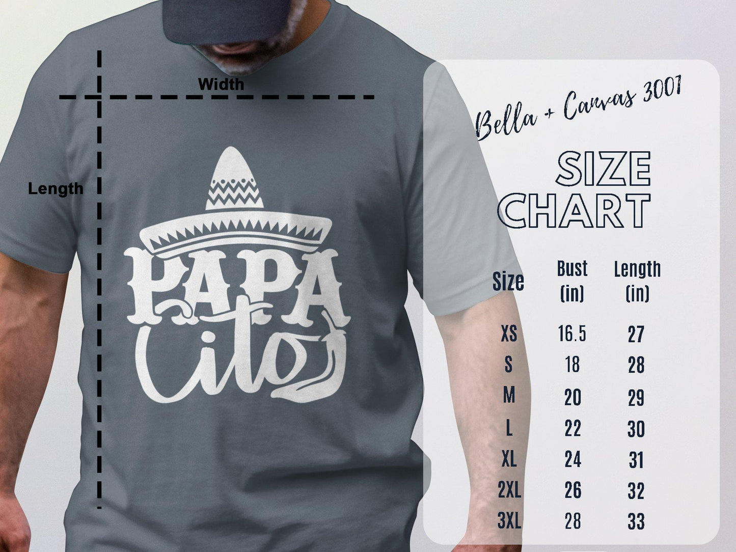 Papacito T-Shirt: Funny Dad Sombrero Cinco de Mayo Gift