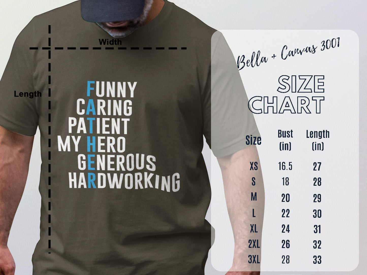 Funny Dad T-Shirts, Gift for Dad, Fathers Day T-Shirts, Caring Hero T-Shirts, Hardworking Dad, Gift for Him, Dad Apparel