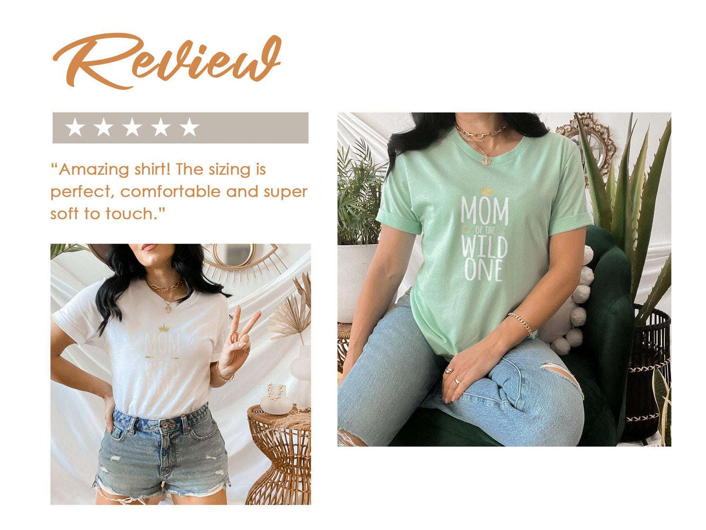 Mom of the Wild One T Shirts, Gift for Mom, Mother's Day T Shirt, Gold Crown Tee, Matching Family Shirts, Womens T Shirt, Mommy and Me