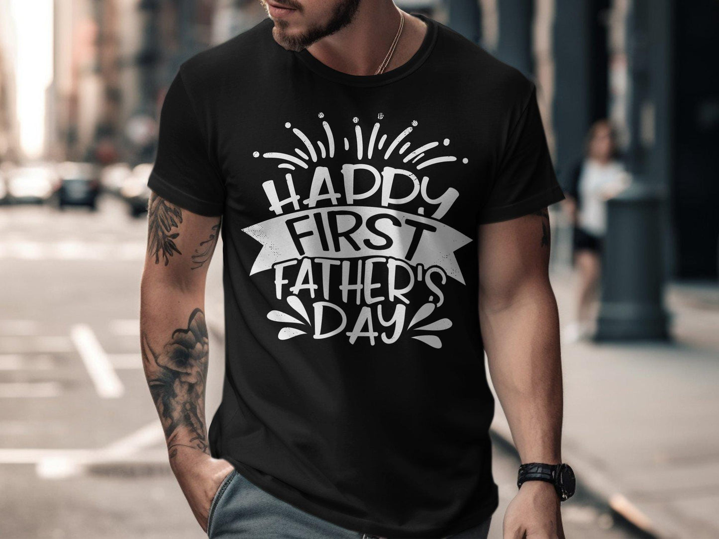 Happy First Father's Day T-Shirt: New Dad Gift