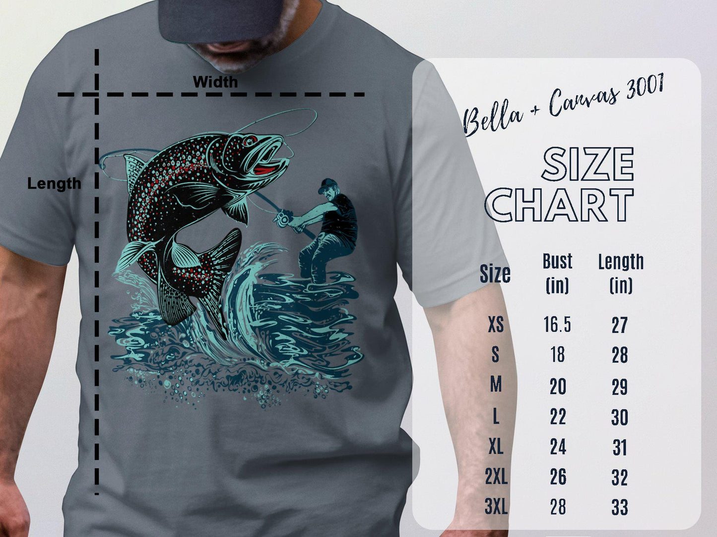 Fisherman's Trout Catch Graphic T-Shirt: Angler Apparel