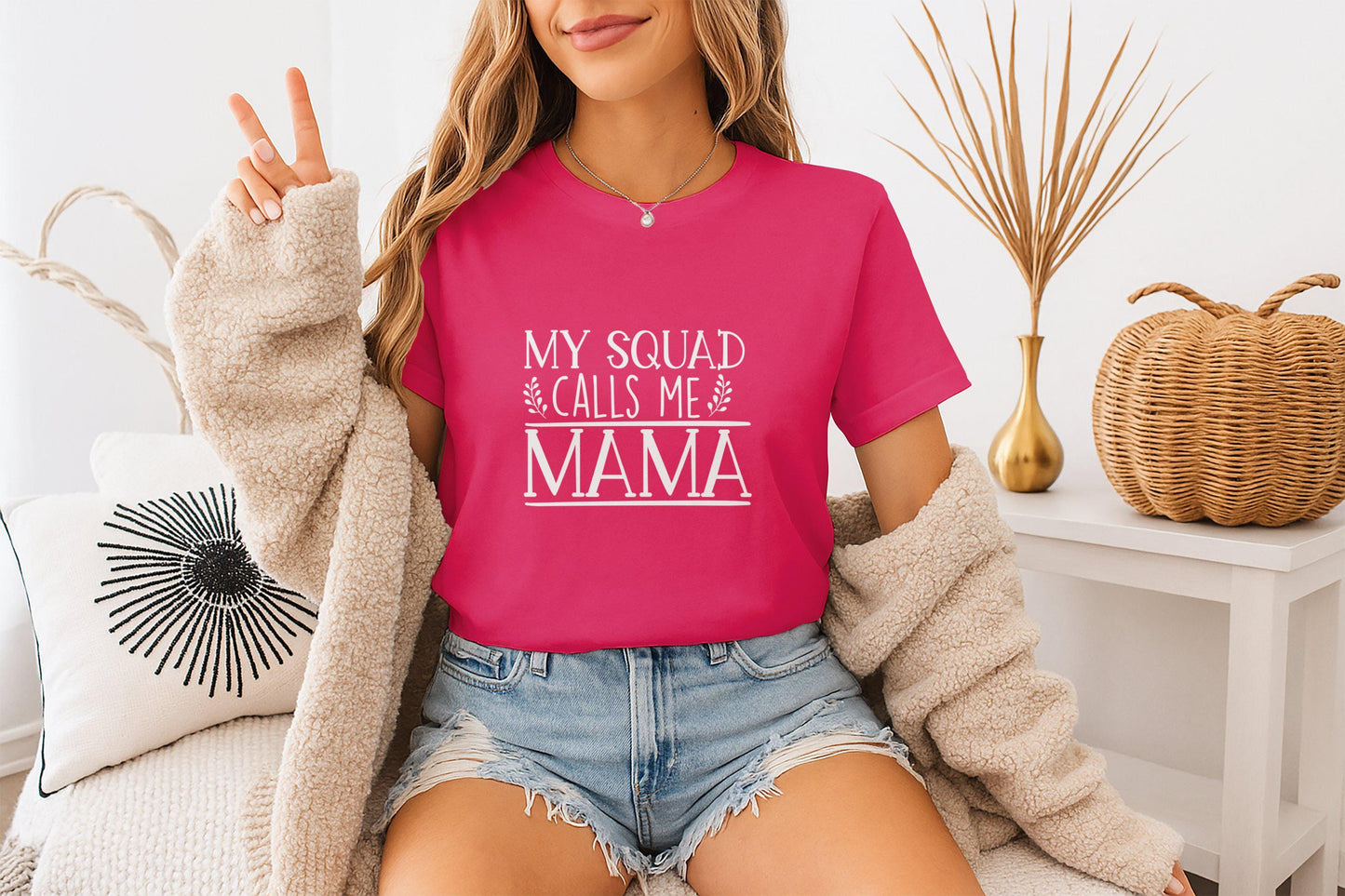 My Squad Calls Me Mama T-Shirts, Cute Mom TShirt, Gift for Mom, Mothers Day, Mama Bear Tee, Mom Life Apparel, Family Matching T Shirts