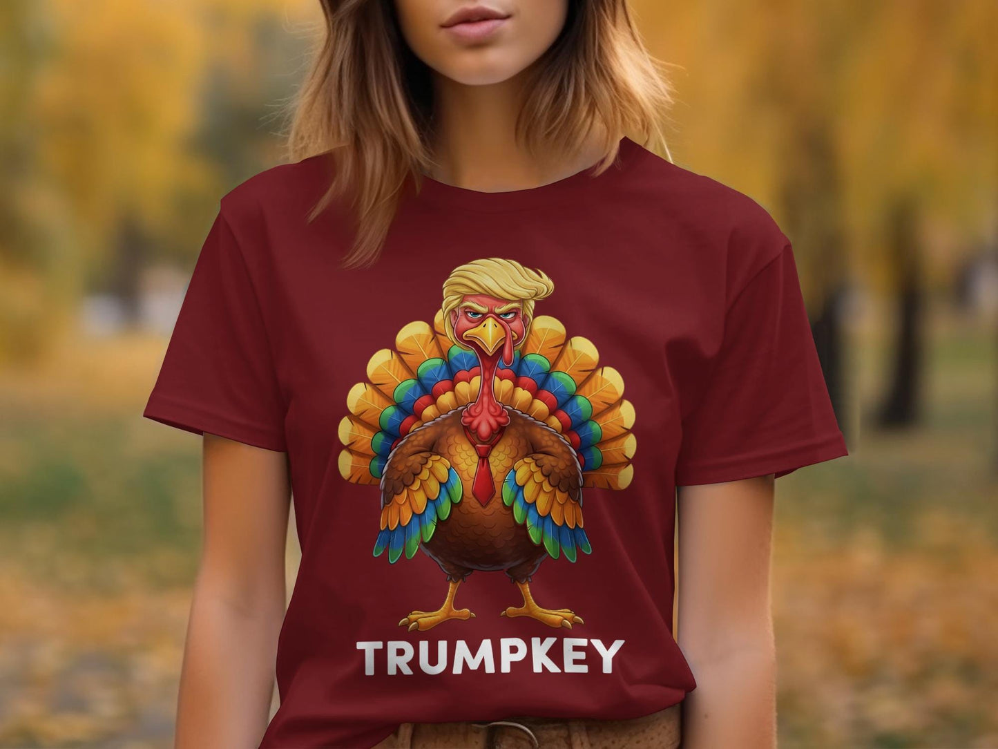 Funny Trump Turkey Thanksgiving T-Shirt, Political Humor Gift