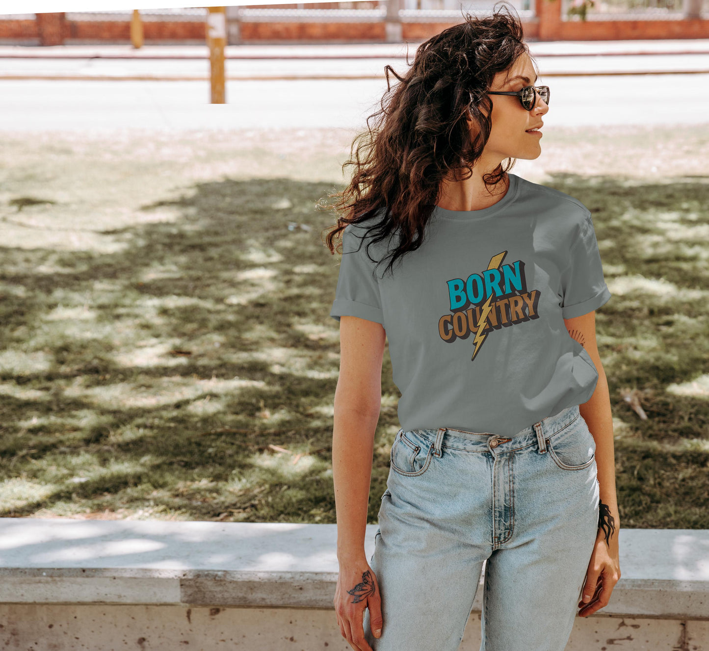 Born Country T-shirt: Vintage Southern Graphic Tee