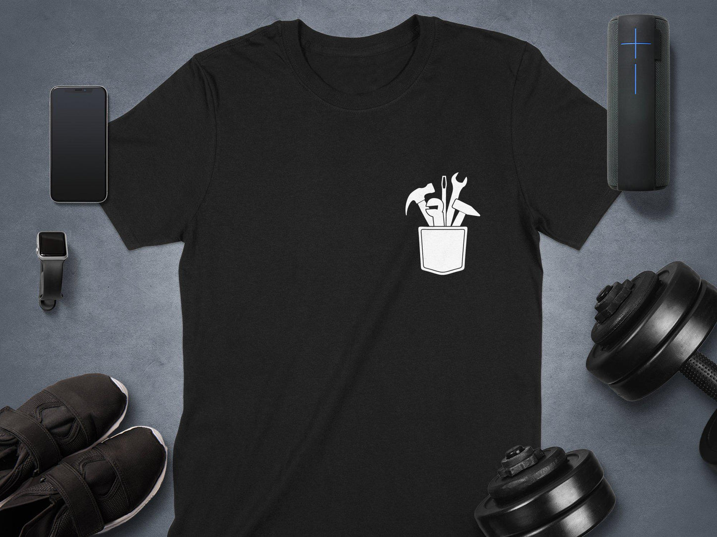 Tools in Pocket T-Shirt: Funny Handyman Dad Gift