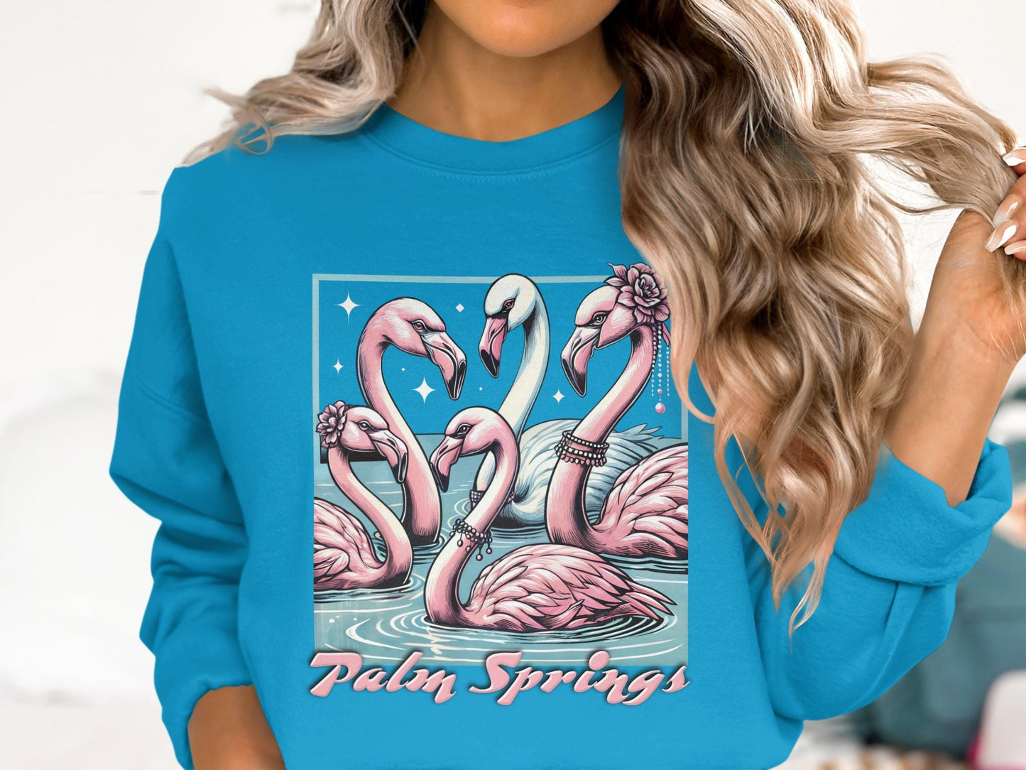 Flamingo Graphic Tee: Palm Springs Bachelorette Party Shirt