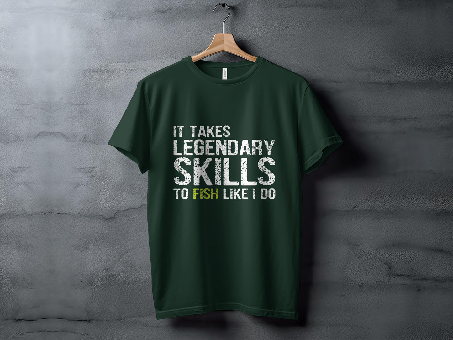 Legendary Skills Fishing T-Shirt: Humorous Fisherman Tee