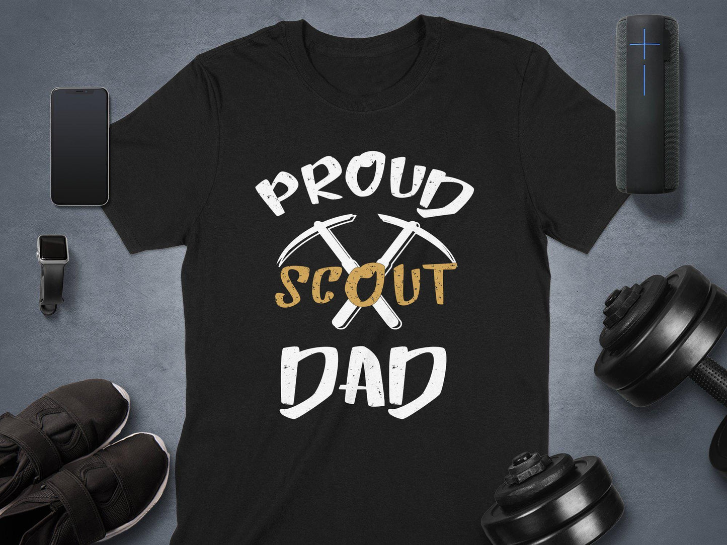 Proud Scout Dad T-Shirts, Father's Day Gift, Dad Shirts, Camping T-Shirt, Gift for Dad, Outdoors Dad, Scouting Dad, Father Shirt