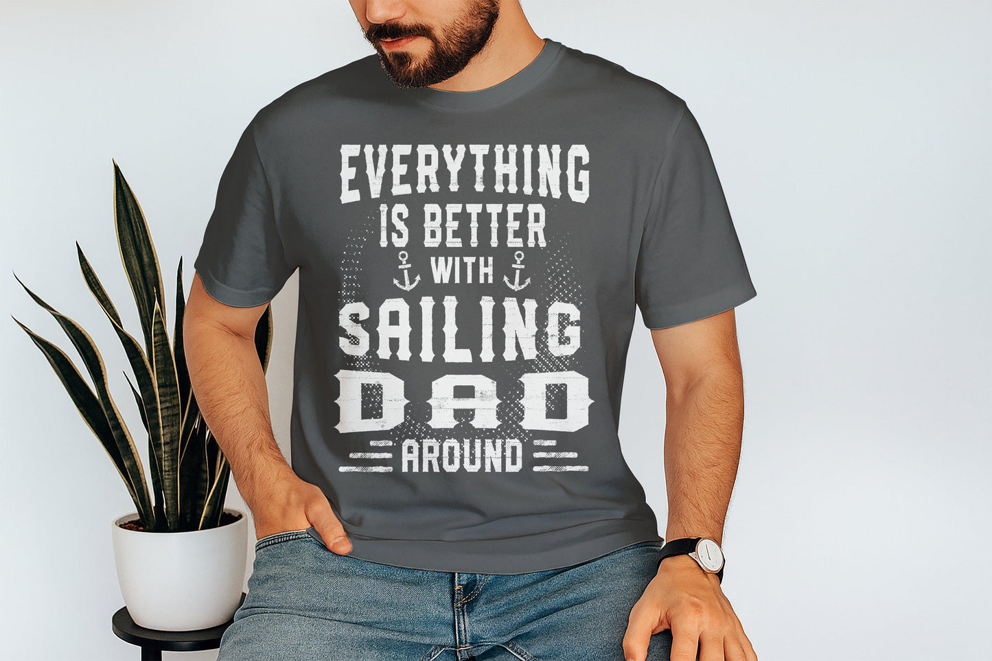 Sailing Dad T-Shirt: Nautical Gift for Father's Day