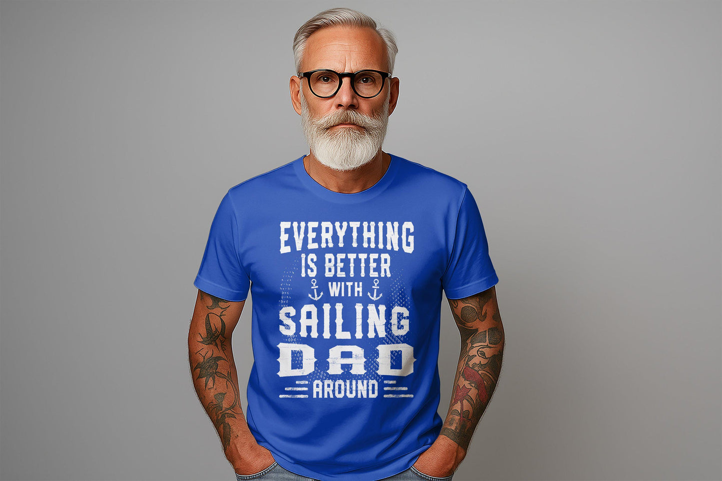 Sailing Dad T-Shirt: Nautical Gift for Father's Day