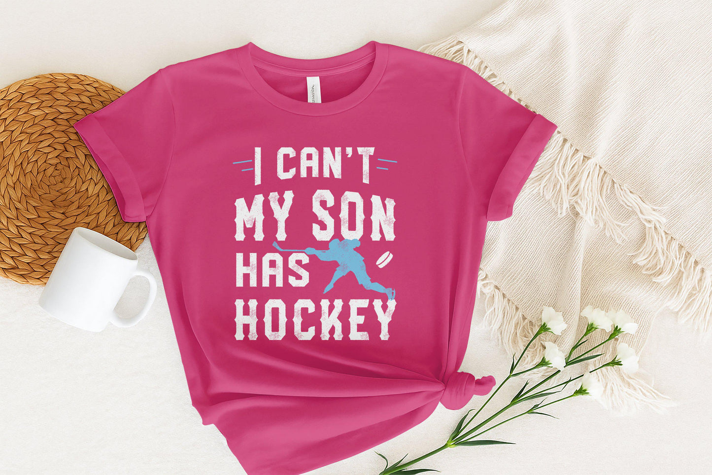 Funny Hockey Mom T-Shirt: Hockey Son Gift