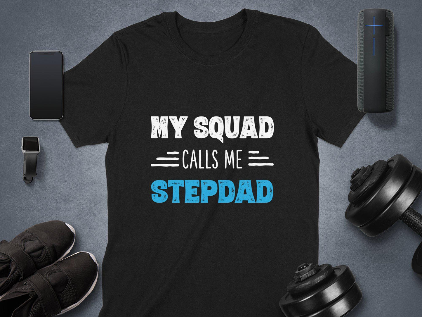 My Squad Calls Me Stepdad T-Shirts, Gift for Dad, Funny Stepdad Tee, Father's Day Gift, Cool Stepfather Gifts, Stepdad Birthday Gift