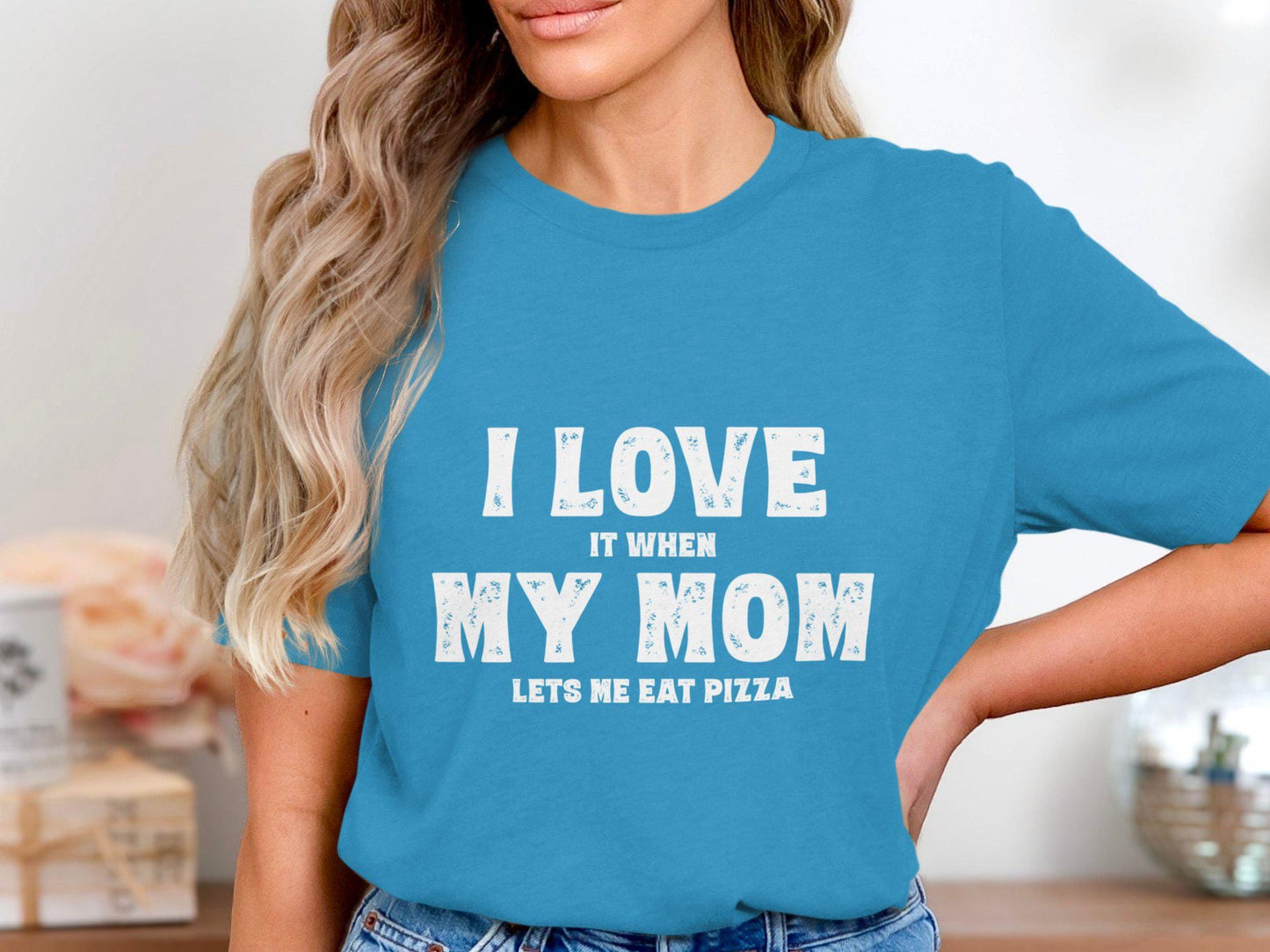 Gift for Mom, Funny Mom Pizza T-Shirts, Foodie Gift Idea, Mothers Day Gift, Mom Appreciation Tee, Mama Shirts, Cute Mom Tee Shirts