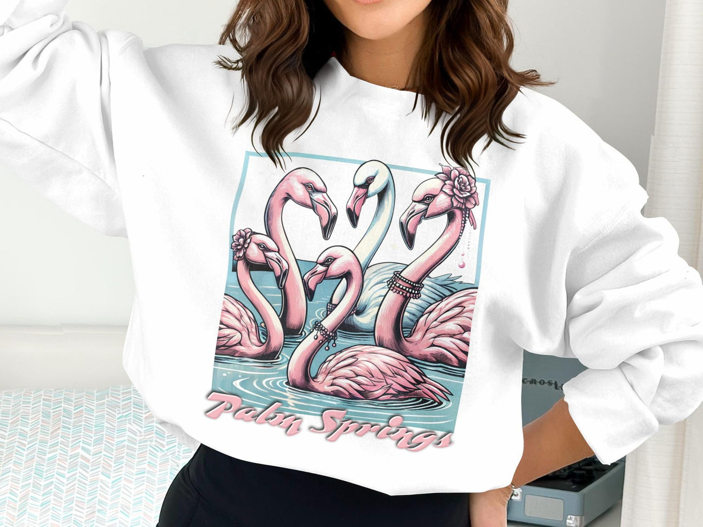Flamingo Graphic Tee: Palm Springs Bachelorette Party Shirt