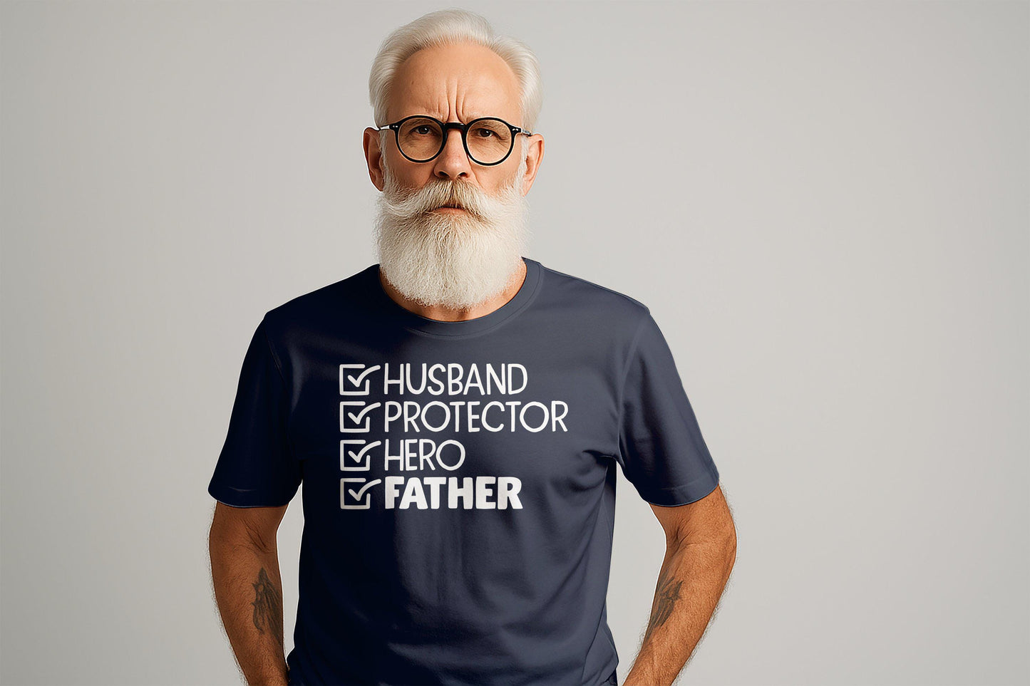 Hero Father T-Shirt: Husband Protector Dad Tee