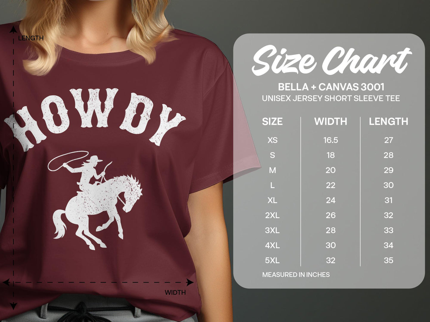 Howdy Cowboy Horse Graphic Tee, Western Style Shirt