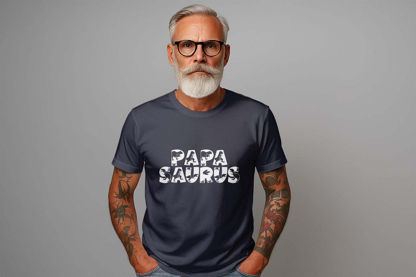 Papa Saurus T-Shirts, Father's Day Gift for Dad, Dinosaur Dad, Father Daddy Gift Idea, Rex Dad, Father T-Shirts