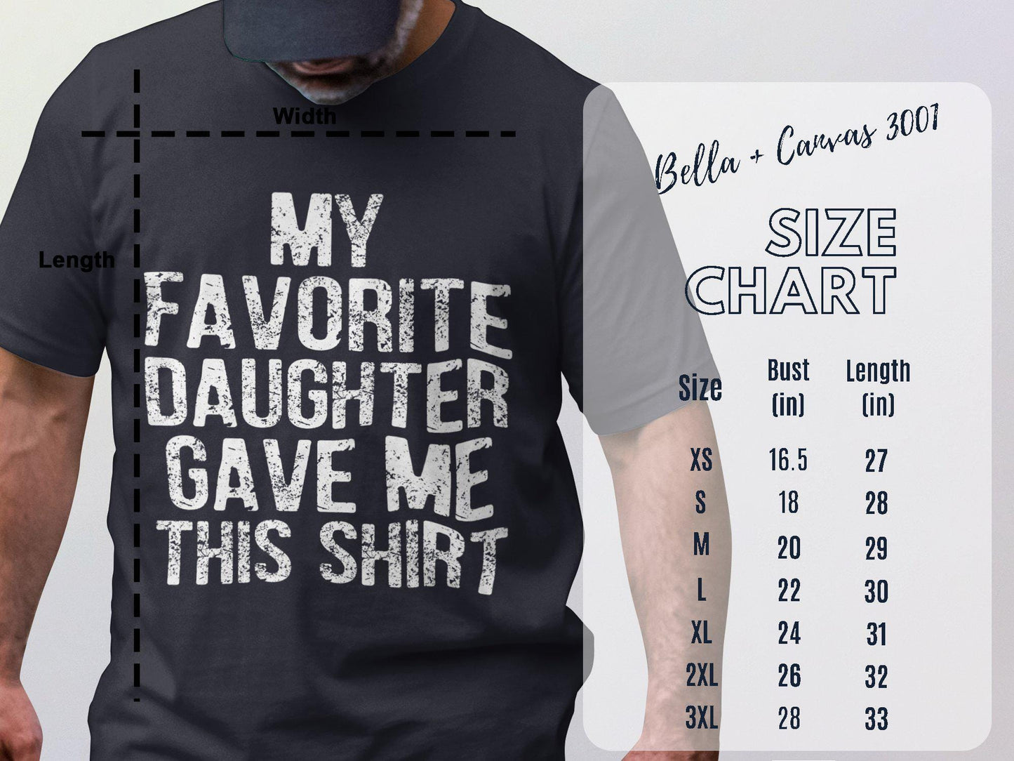 Favorite Daughter T-Shirt: Funny Dad Gift
