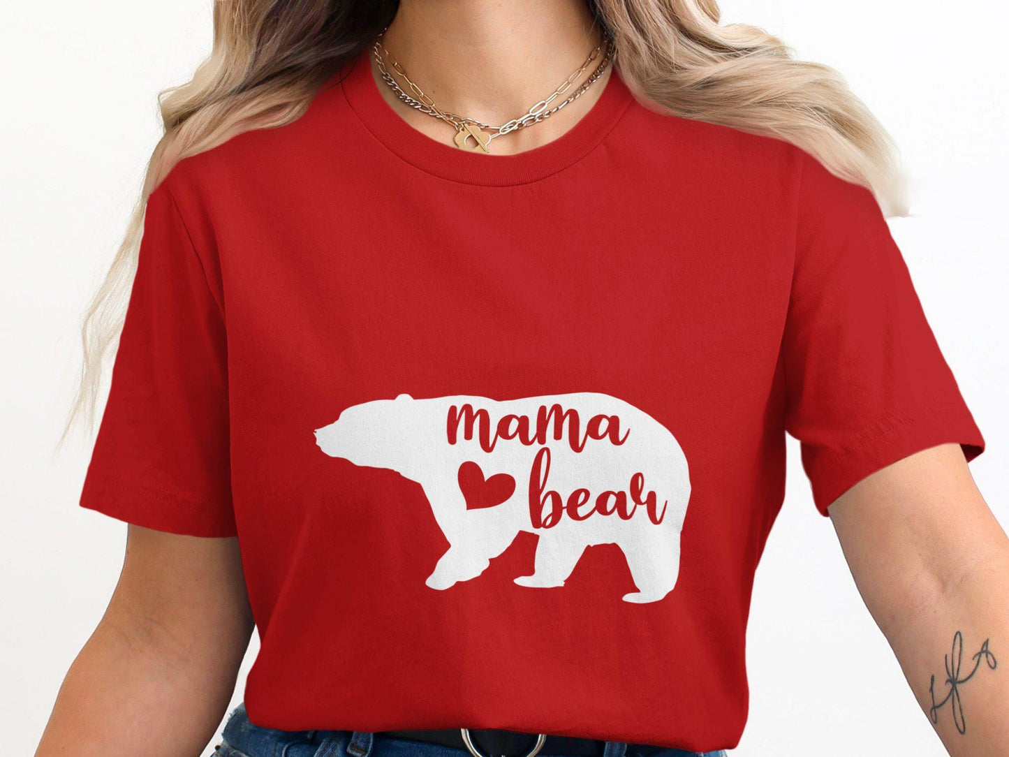 Mama Bear T-Shirts, Cute Bear Tee, Mom T-Shirt, Gift for Mom, Mother's Day, Mom Life Shirt, Mama Bear Shirt, Mom Gift Idea, Mom Birthday