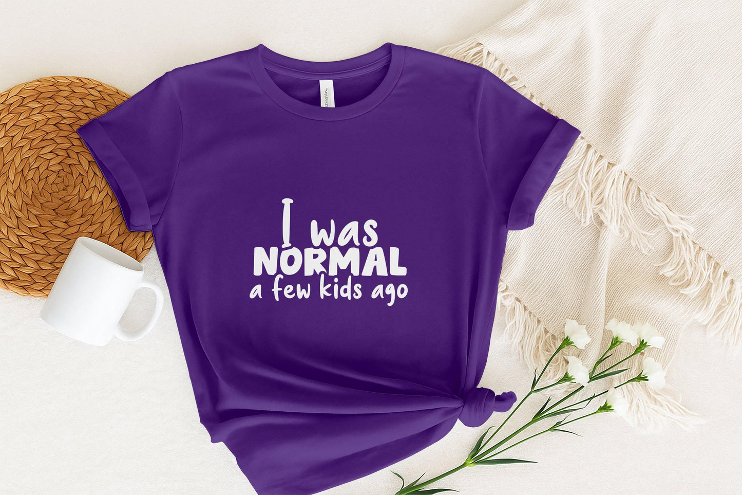 I Was Normal a Few Kids Ago T-Shirts, Funny Mom Tee, Gift for Mom, Mother's Day Gift, Mom Life, New Mom, Cute Shirt, Trendy, Humor