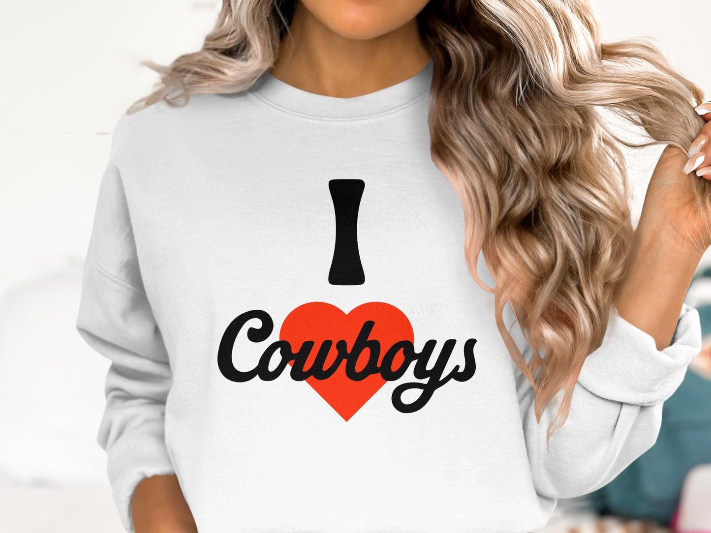 I Love Cowboys T-Shirt, Football Fan Tee