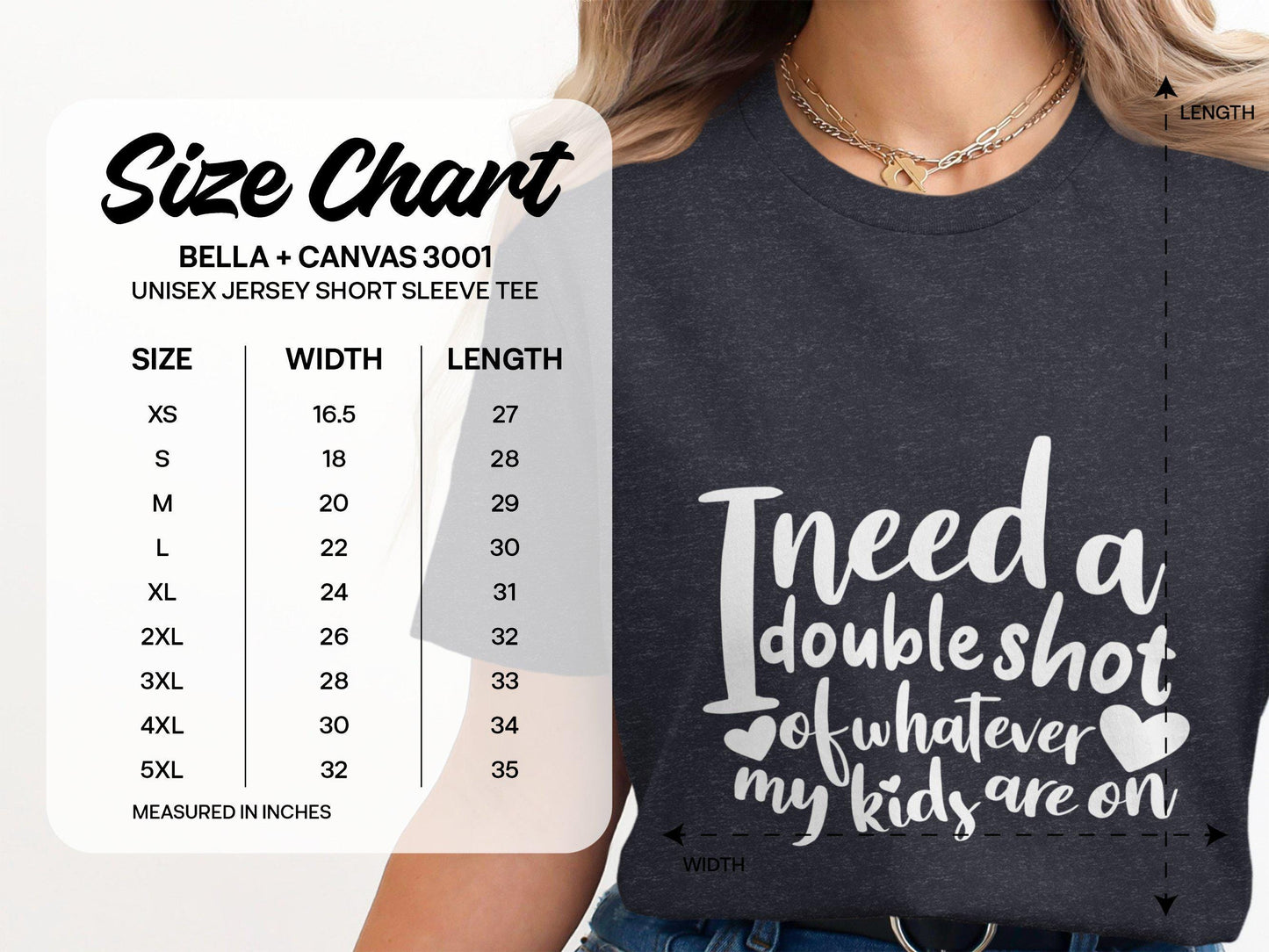 Funny Mom T Shirts, I Need a Double Shot, Gift for Mom, Mothers Day, Mom Life Tee, Exhausted Parent Tee, Humorous Mother T Shirts