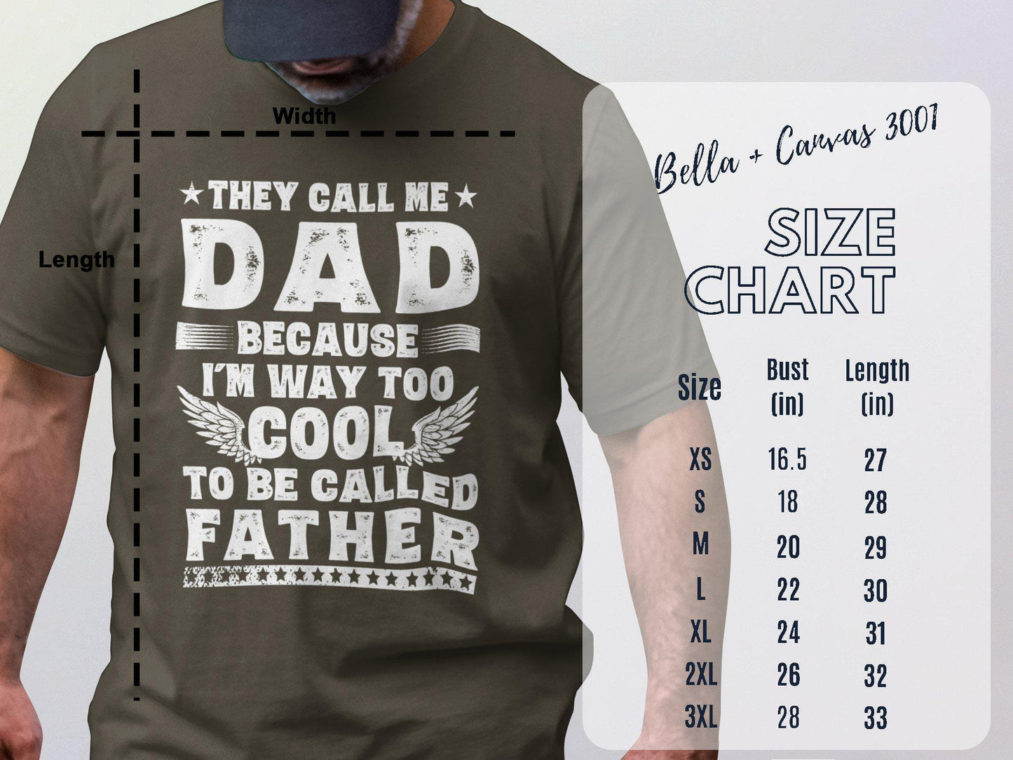 Funny Dad T-Shirt, Gift for Dad, Fathers Day Tee, Cool Dad Shirt, They Call Me Dad, Fathers Day Gift, Dad Joke, Mens Dad T-Shirts