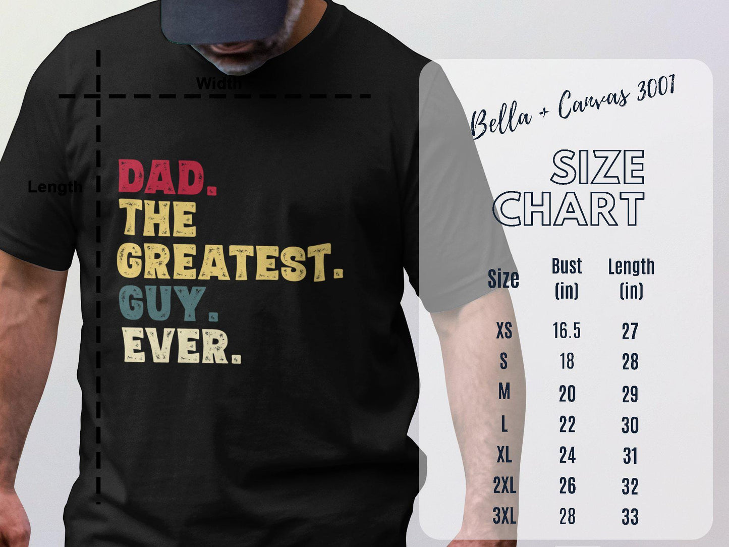 Dads Greatest Guy Ever T Shirts, Fathers Day T Shirt, Gift for Dad, Number 1 Dad T Shirts, Gift For Husband, Best Dad Ever T Shirt