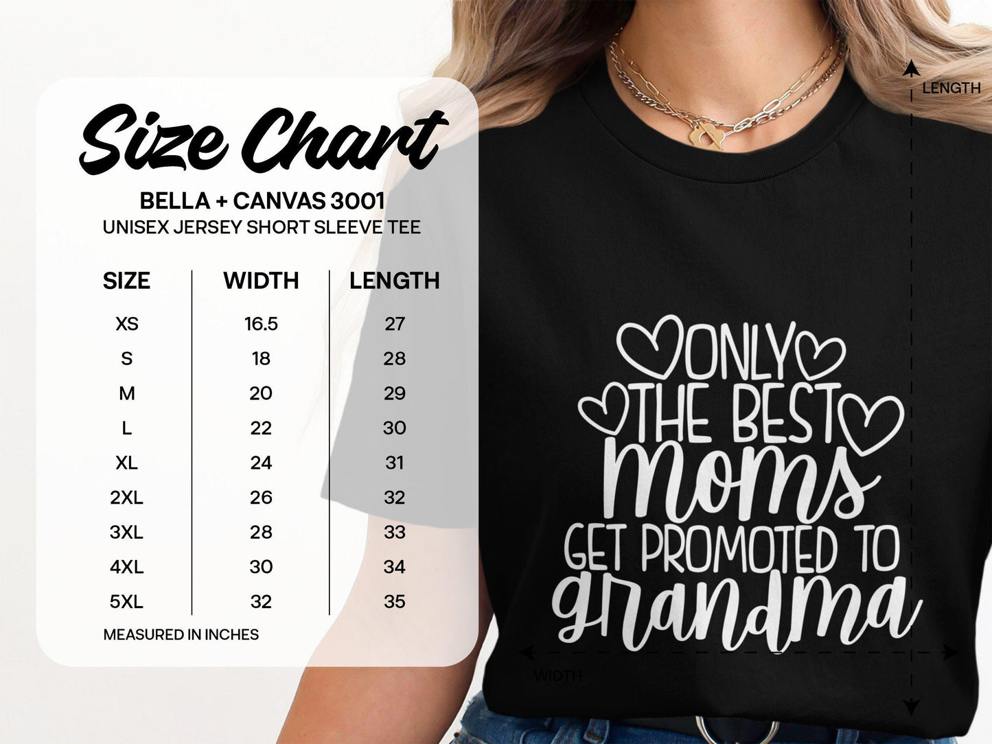 Gift for Mom, Promoted to Grandma T-Shirts, Best Moms Shirts, Grandma Gift, New Grandma Tee, Mom to Grandma, Heart Tees, Gift Idea