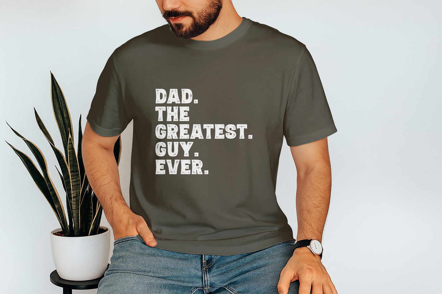Dad The Greatest Guy Ever T-Shirts, Fathers Day Gifts, Dad Gift, Best Dad Ever T-Shirts, Gift For Dad, Fathers Day T-Shirts