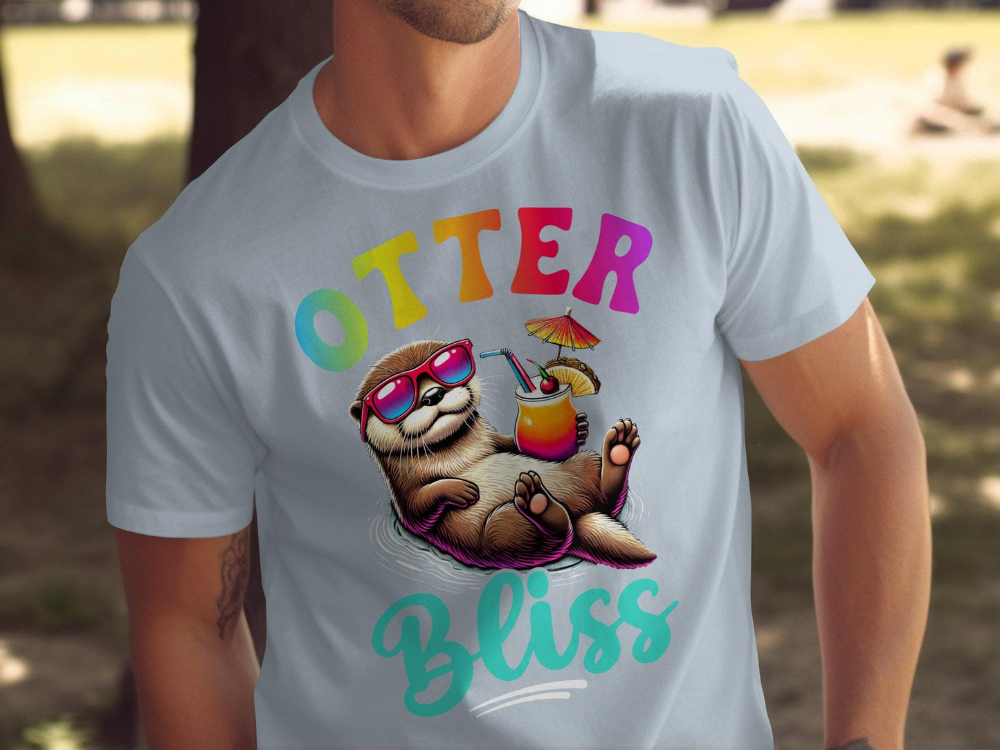 Otter Bliss Graphic T-Shirt: Fun Summer Vibes Tee