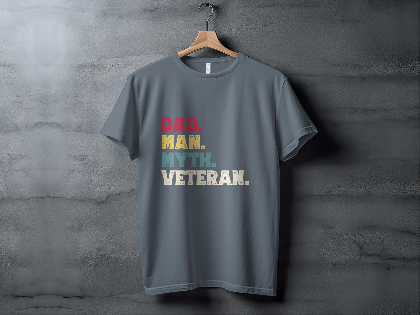 Dad Man Myth Veteran TShirts, Fathers Day Gift Ideas, Retro Dad TShirt, Best Papa Tee, Gift For Grandpa, Gifts For Dad From Daughter