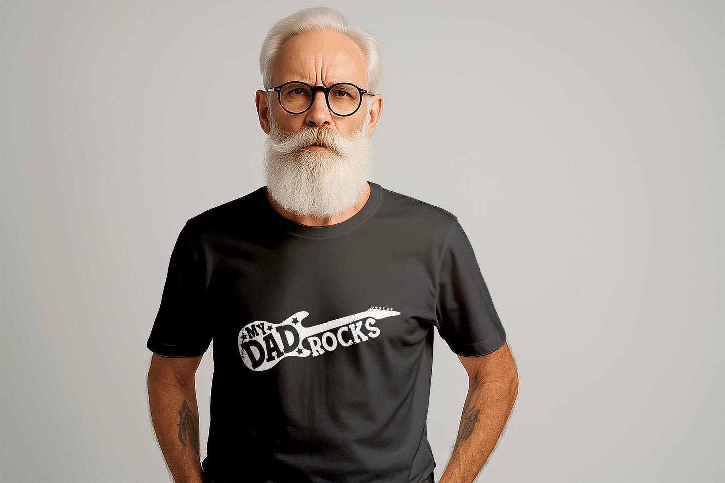 My Dad Rocks Guitar T-Shirts, Fathers Day Gift, Rock Star Dad, Musician Dad Tee, Dad Birthday Gift, Cool Dad Shirts, Unique Dad T-Shirts